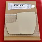 Mirror Glass Replacement + Silicone Adhesive for 1