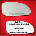 Mirror Glass Replacement + Full Adhesive for 00-05