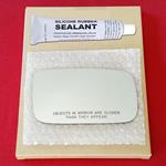 Mirror Glass Replacement + Silicone Adhesive for 2