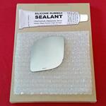 Mirror Glass Replacement + Silicone Adhesive for 0