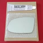 Mirror Glass Replacement + Silicone Adhesive for 9