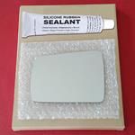 Mirror Glass Replacement + Silicone Adhesive for 8