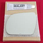 Mirror Glass Replacement + Silicone Adhesive for 0