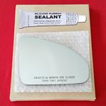 Mirror Glass Replacement + Silicone Adhesive for 0