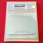 Mirror Glass Replacement + Silicone Adhesive for 0