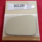 Mirror Glass Replacement + Silicone Adhesive for 0