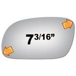 Mirror Glass for 95-99 Hyundai Accent Driver Sid-3