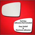 Mirror Glass Replacement + Full Adhesive for 09-14