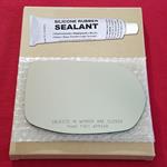 Mirror Glass Replacement + Silicone Adhesive for 1