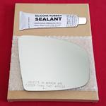 Mirror Glass Replacement + Silicone Adhesive for 1