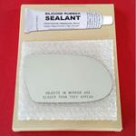 Mirror Glass Replacement + Silicone Adhesive for 0