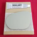 Mirror Glass Replacement + Silicone Adhesive for N