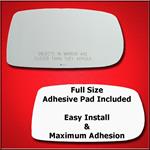Mirror Glass Replacement + Full Adhesive for 10-17
