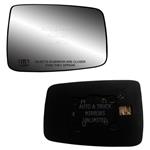 Fits 10-16 Ram 2500 Passenger Side Mirror Glass wi