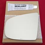 Mirror Glass Replacement + Silicone Adhesive for 0