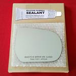 Mirror Glass Replacement + Silicone Adhesive for M