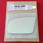 Mirror Glass Replacement + Silicone Adhesive for 0