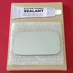 Mirror Glass Replacement + Silicone Adhesive for 9