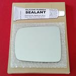 Mirror Glass Replacement + Silicone Adhesive for 0