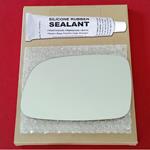 Mirror Glass Replacement + Silicone Adhesive for 9