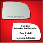 Mirror Glass Replacement + Full Adhesive for 98-03