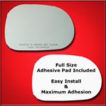 Mirror Glass Replacement + Full Adhesive for 98-99
