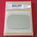 Mirror Glass Replacement + Silicone Adhesive for 9