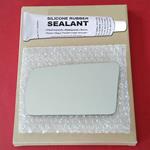 Mirror Glass Replacement + Silicone Adhesive for 8