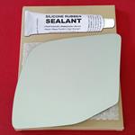 Mirror Glass Replacement + Silicone Adhesive for 9