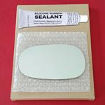 Mirror Glass Replacement + Silicone Adhesive for 9