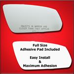Mirror Glass + Full Adhesive for 10-10 Ford Mustan