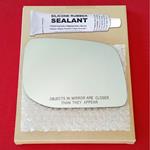 Mirror Glass Replacement + Silicone Adhesive for 9