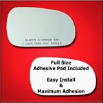 Mirror Glass Replacement + Full Adhesive for 90-93