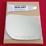 Mirror Glass Replacement + Silicone Adhesive for 1