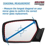 Mirror Glass + Adhesive for Mazda 3, 6 Passenger-3