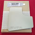 Mirror Glass Replacement + Silicone Adhesive for 1