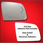 Mirror Glass + Full Adhesive for 18-19 Toyota Tund
