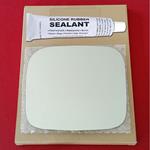 Mirror Glass Replacement + Silicone Adhesive for M