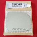 Mirror Glass Replacement + Silicone Adhesive for 0