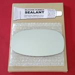 Mirror Glass Replacement + Silicone Adhesive for S