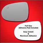 Mirror Glass Replacement + Full Adhesive for 16-19