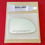 Mirror Glass Replacement + Silicone Adhesive for 0