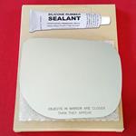 Mirror Glass Replacement + Silicone Adhesive for T