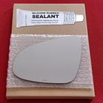 Mirror Glass Replacement + Silicone Adhesive for 1