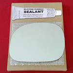 Mirror Glass Replacement + Silicone Adhesive for F