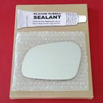 Mirror Glass Replacement + Silicone Adhesive for 9