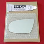 Mirror Glass Replacement + Silicone Adhesive for 9