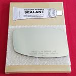 Mirror Glass Replacement + Silicone Adhesive for 0