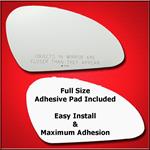 Mirror Glass + Full Adhesive for Ford Escort, Merc