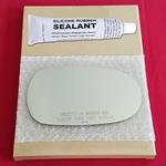 Mirror Glass Replacement + Silicone Adhesive for S